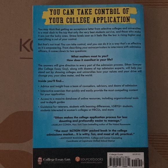 Ethan Sawyer Office College Admission Essentials Book By Ethan